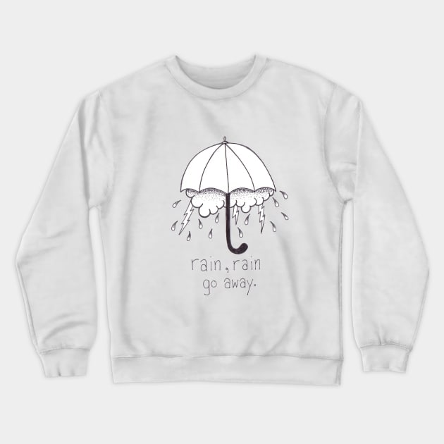 Rain Rain Crewneck Sweatshirt by marissafv